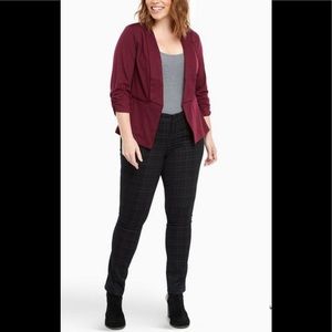 Torrid NWT Plaid Luxe Stretch Skinny Pants, size 16